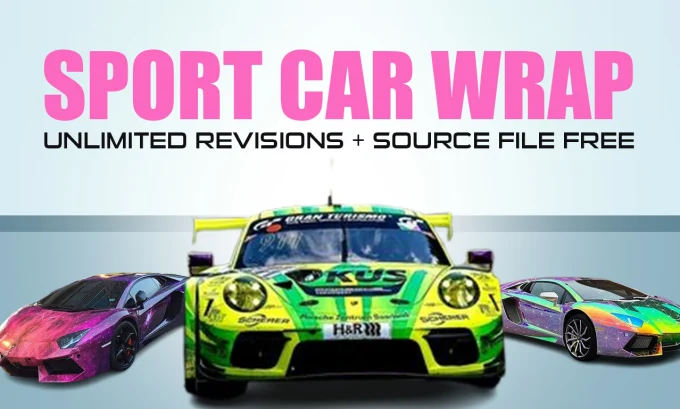 I will create car wrap, racing car wrap and itasha wrap design