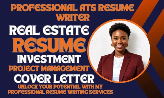I will write real estate resume, investment, realtor, investor, and cover letter