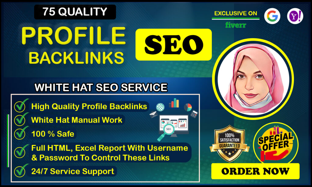 I will build 75 high quality profile backlinks