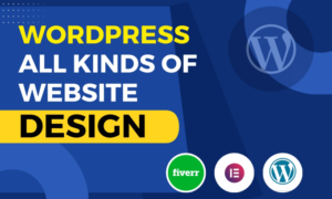 I will build and design modern wordpress website with elementor pro