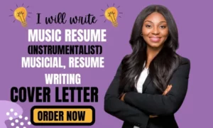 write music resume, musical, instrumentalist, resume writing, and cover letter
