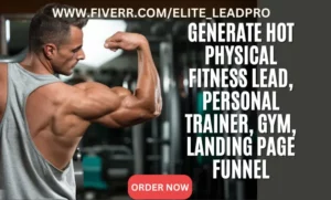 I will generate hot personal trainer leads build fitness landing page gym sales funnel