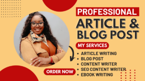 I will article writing, seo blog writing, content writer, ghostwriter, ebook writing