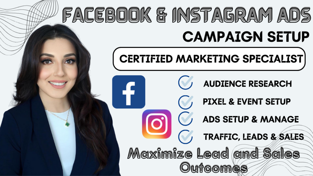I will set up facebook and instagram ads campaign and marketing to grow leads and sales