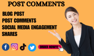 I will write relevant and engaging comment like and share your post