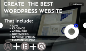 I will build wordpress website with generatepress elementor pro astra pro flatsome divi