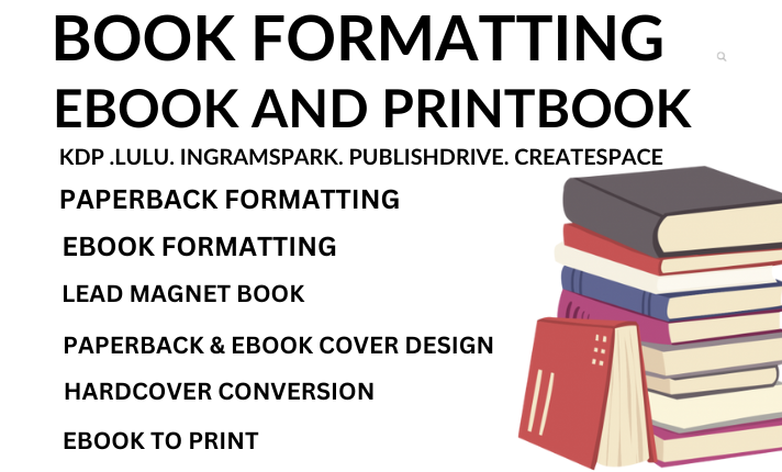 I will book formatting amazon kdp book publishing book marketing and promotion