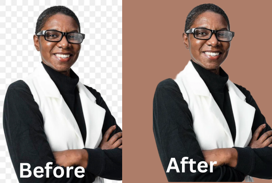 I will do product photo background removal, image editing, and transparent