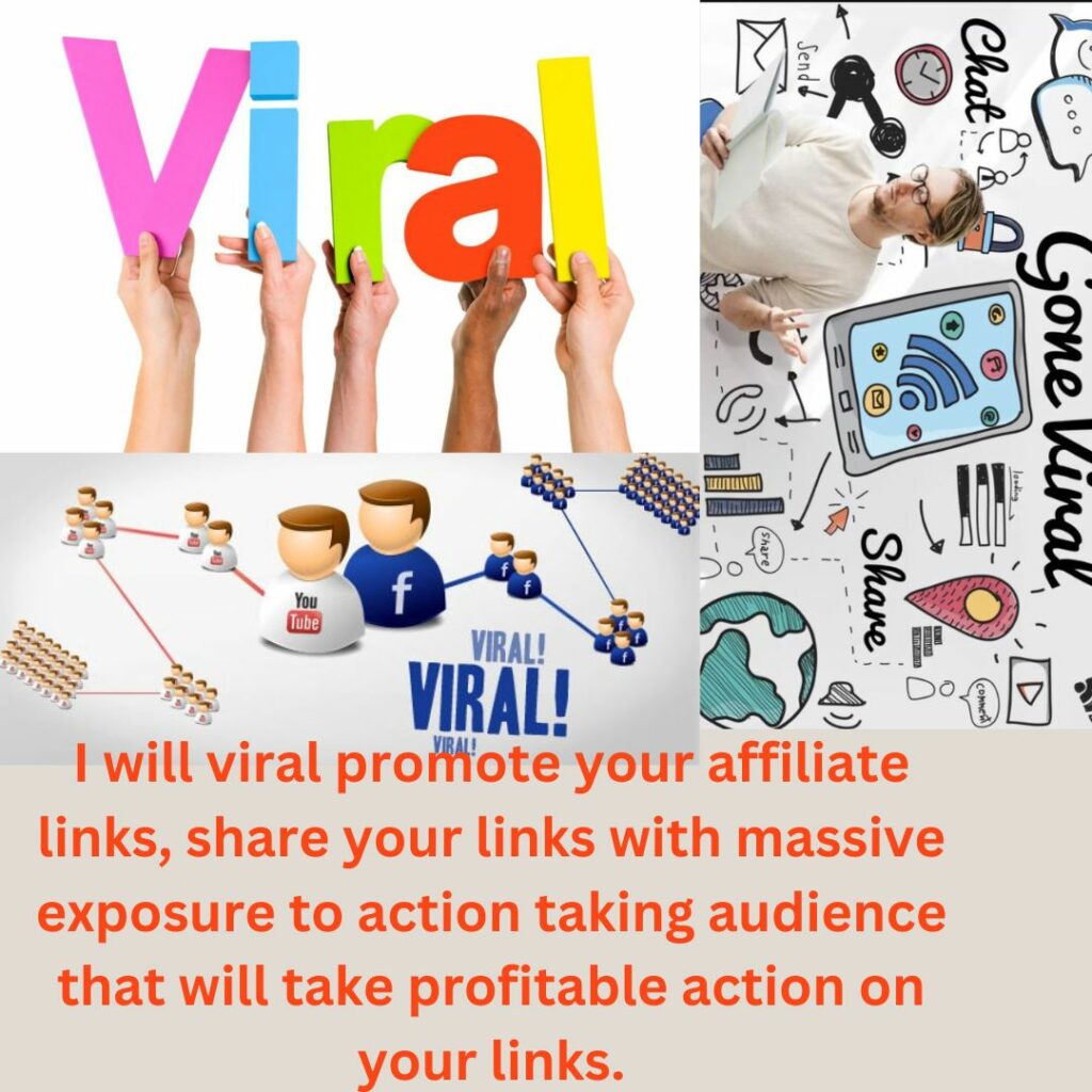 I will manually viral promote your link with massive exposure