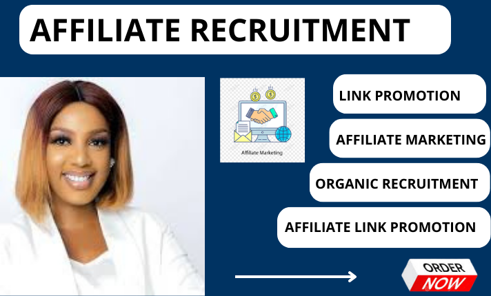 I will do affiliate link sisn up, affiliate link promotion and sign up recruitement