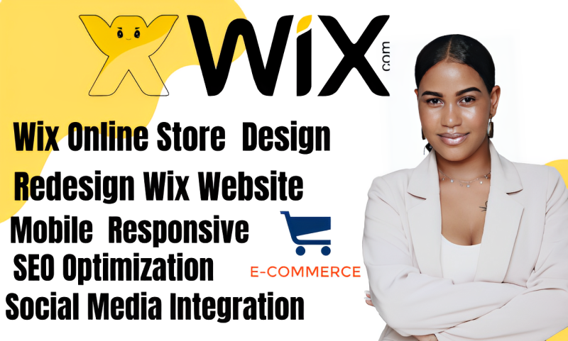 I will redesign wix website, wix expert, wix online store design, wix template design