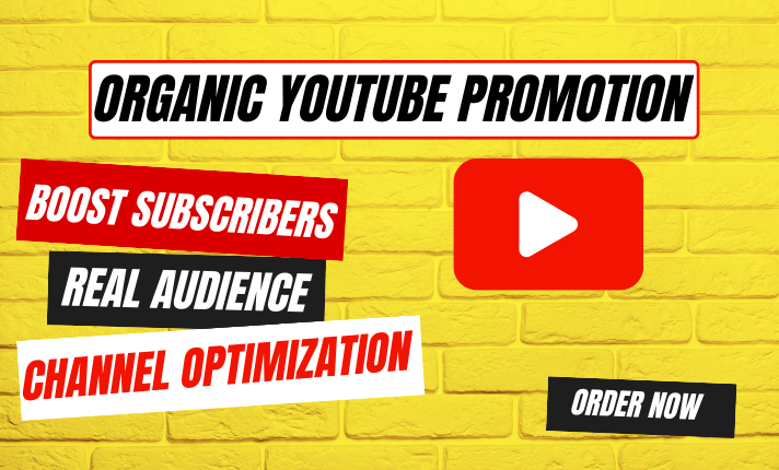I will do organic youtube promotion to increase channel engagements