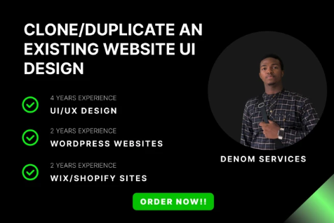 I will copy,clone ,duplicate website or replicate any website design