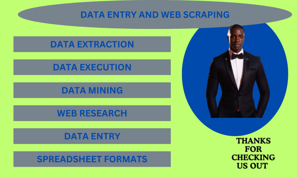 i will do web scraping and data mining into any format available