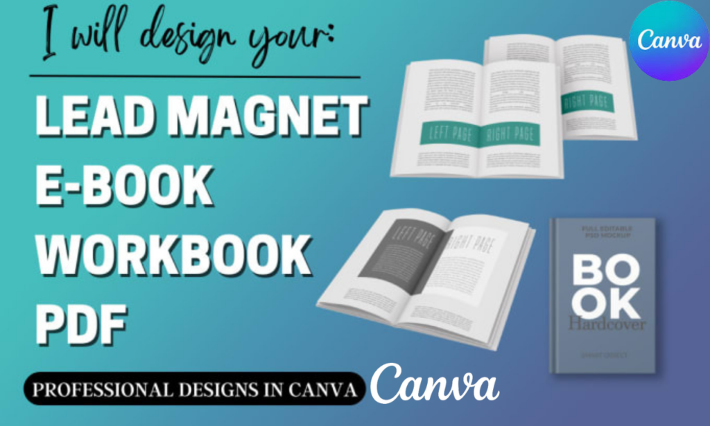 I will design or redesign workout fitness workbook, pdf lead magnet ebook with canva