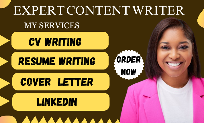 I will write and deliver professional cvwriting, resume writing, cover letter, linkedin