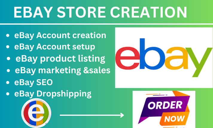 I will create a verified ebay seller account, ebay SEO, and ebay account creation