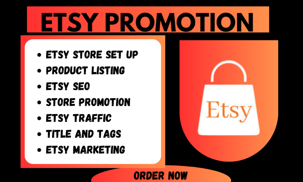 I will do esty ecommerce marketing to boost store sales and organic traffic