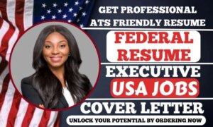 I will write federal resume, government, executive, usa jobs, and cover letter