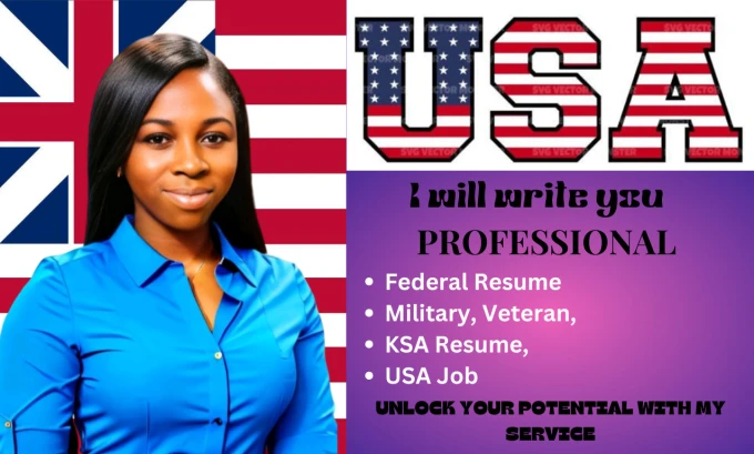 I will write job winning federal, executive, military, USA jobs, government resume