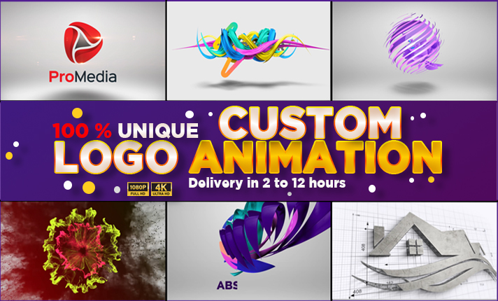 I will create 4k animated logo animation or youtube intro video