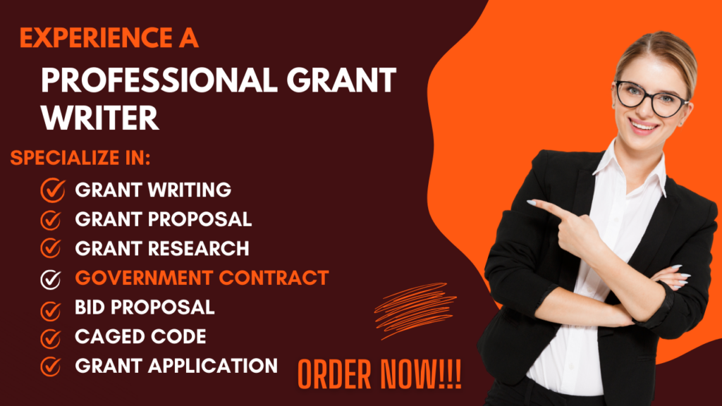 I will do grant research, grant proposal, application, government contract, grants