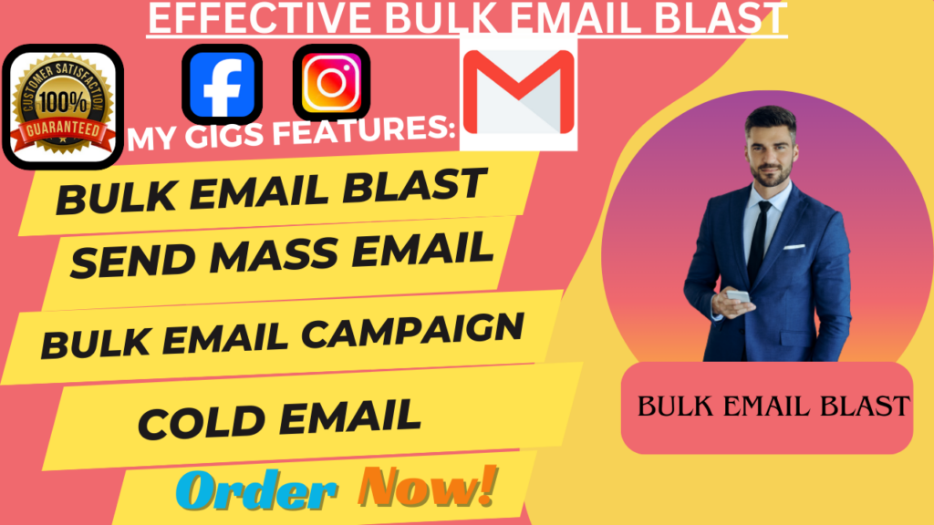 I will send 300 millions bulk email blast, bulk email campaign, email marketing