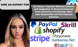 I will create business payment gateway acct for paypal stripe payoneer shopify payment