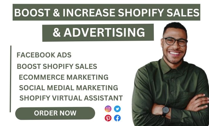 I will do shopify ecommerce marketing etsy shop promotion shopify sales traffic