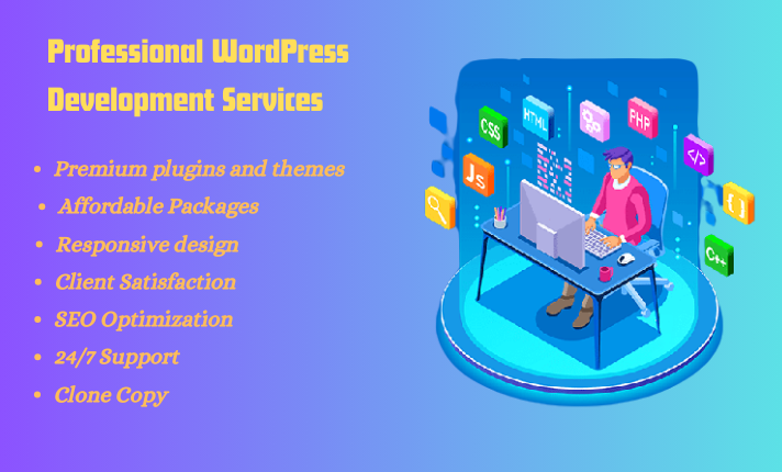 I will design a stunning wordpress website with a responsive layout and premium plugins