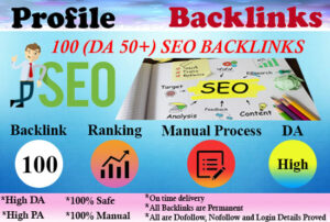 I will build 100 high da profile backlinks