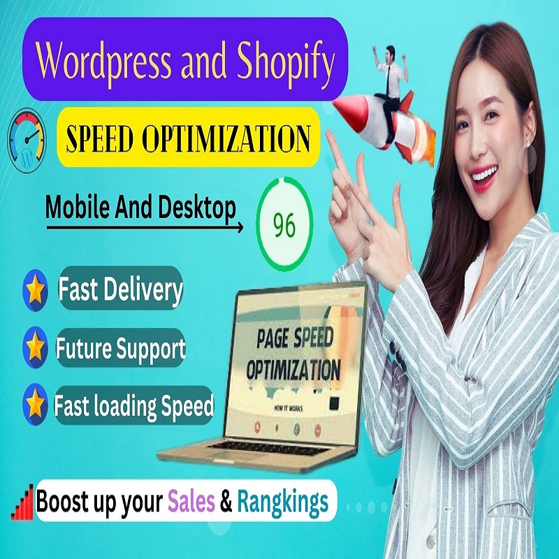 I will increase wordpress and shopify speed optimization for mobile and desktop