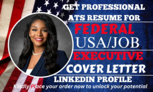 I will write professional federal resume, usajobs, executive resume, and cover letter