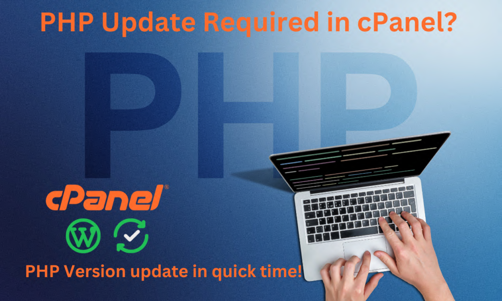 I will update PHP version and Fix WordPress Errors on your cPanel