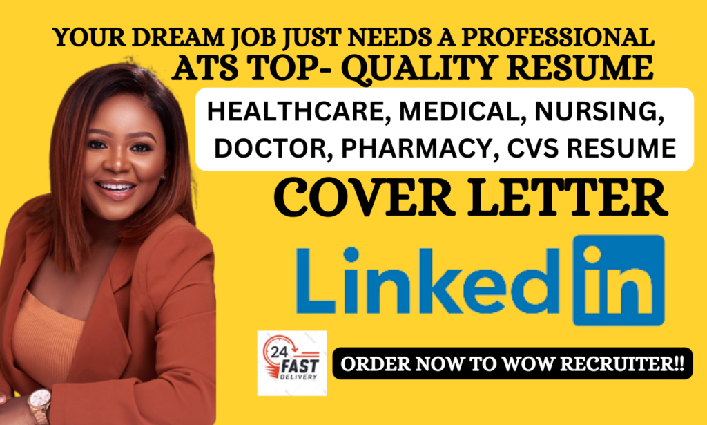 I will write, edit nursing, medical resume, healthcare cv, resume writing, cover letter