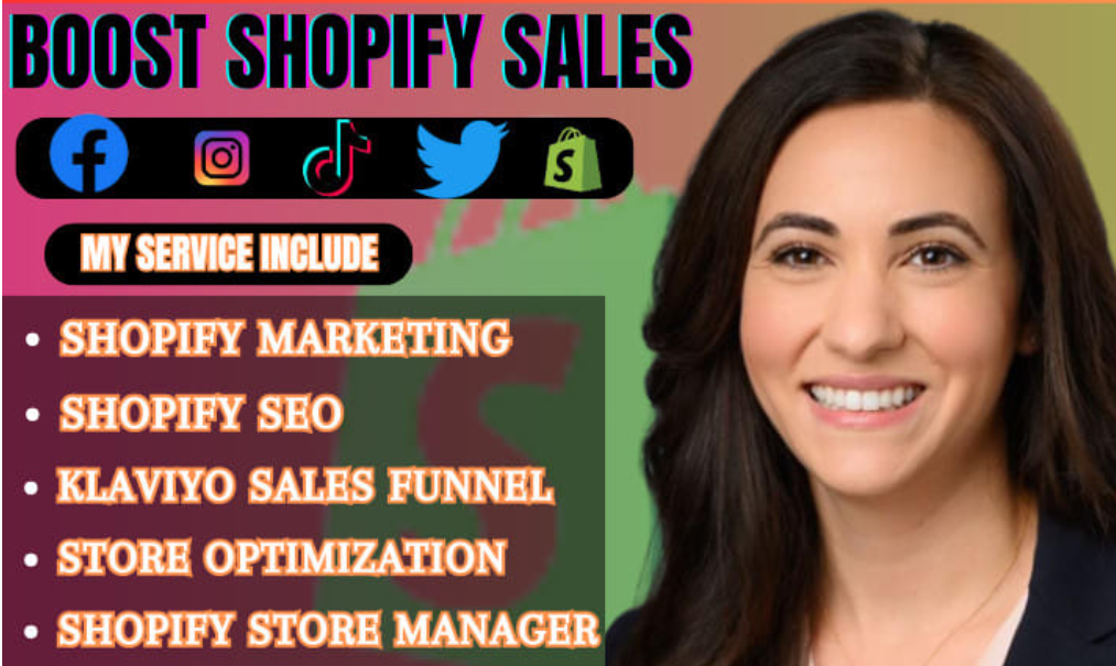 I will set up shopify marketing,facebook ads and klaviyo sales funnel