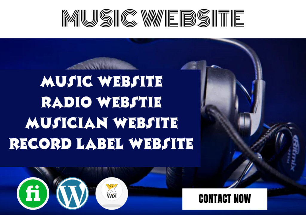 I will redesign music website, edit revamp radio website, expert record label website