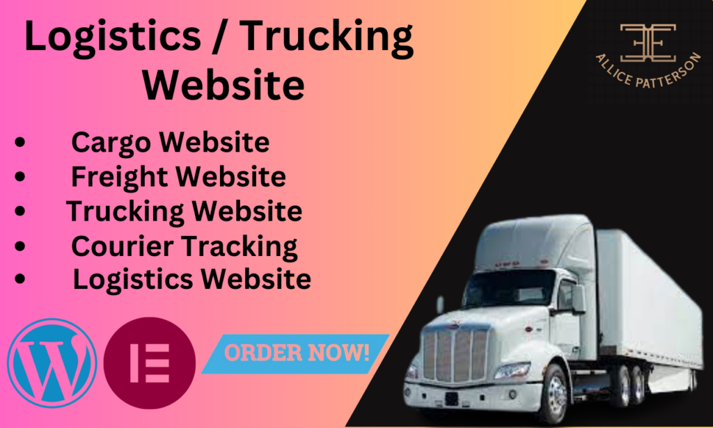 I will create a logistics, trucking, dispatch, freight, cargo or moving company website