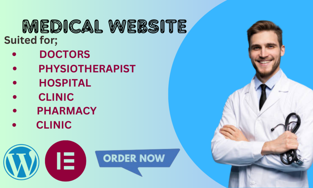 I will build medical website, healthcare website and spa website for your business