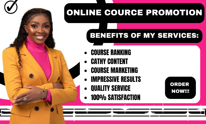 I will online course promotion, udemy promotion, book marketing, amazon