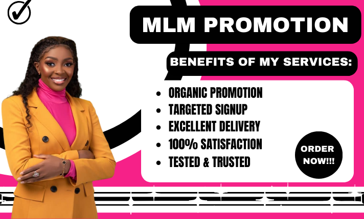 I will mlm promotion viral solo ads MLM marketing network marketing MLM traffic