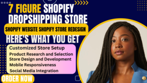 build a passive income dropshipping shopify store or shopify website