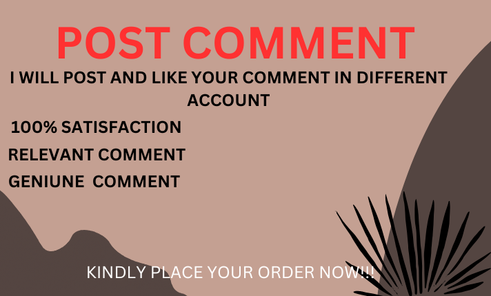 I will write best engagement comment, like and share your post