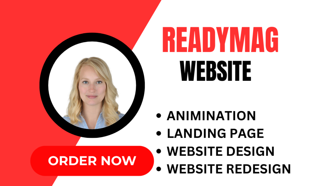 I will design and redesign your ecommerce website via readymag vev readymagwix tilda carrd
