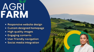 i will design agriculture website on wordpress with elementor pro