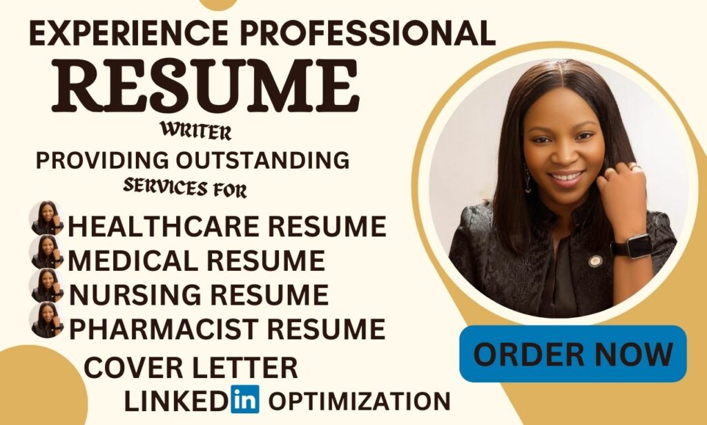 I will write a professional medical, nursing, healthcare pharmacy resume