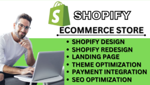 I will design, redesign shopify store, shopify dropshipping website