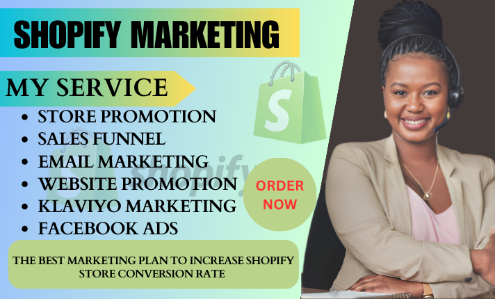 I will do complete shopify marketing, shopify manager, shopify promotion, shopify sales