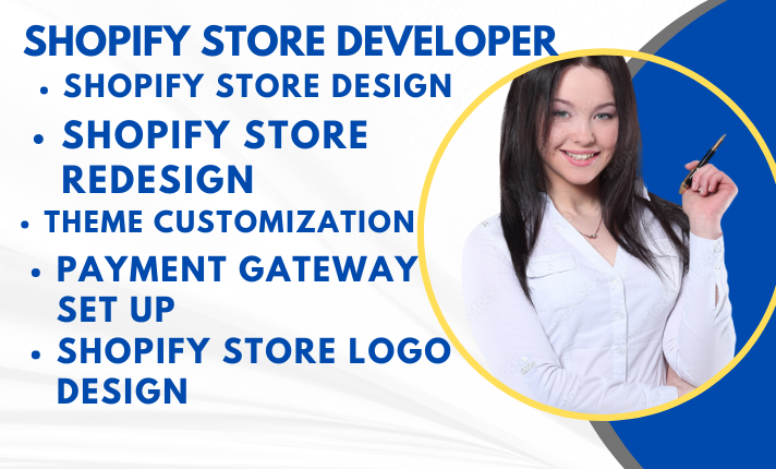 I will design shopify store landing page shogun, gem page, page fly and zipify