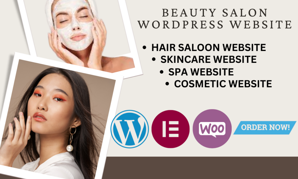I will build skincare website, spa website, cosmetic website and beauty store